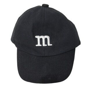 Black Sports Baseball Cap Hat Kids One Size Unbranded FLAW